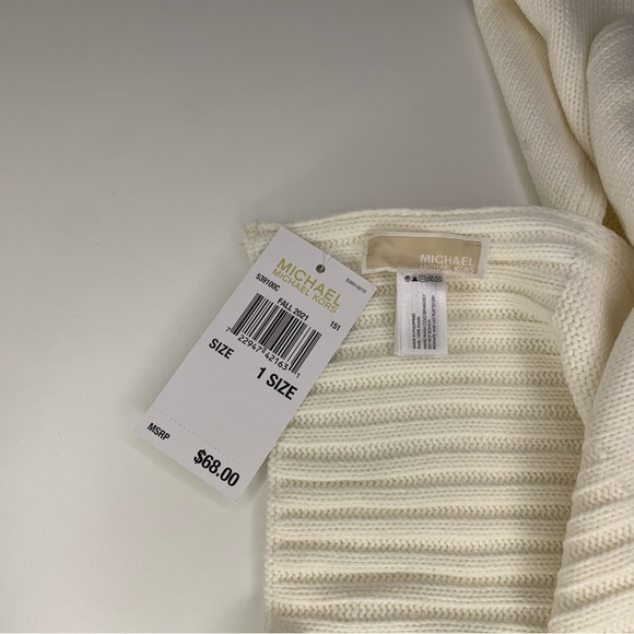 Michael Michael Kors Ivory Knit Scarf - Picture 3 of 4